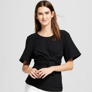 Mossimo Short Sleeve Wrap Waist Shirt